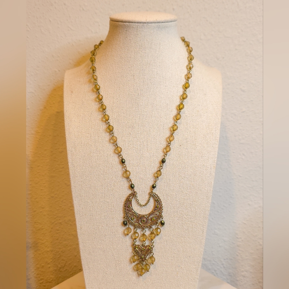 1970's Vintage Retro Gypsy Necklace - Picture 2 of 3